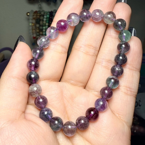 Jewelry - Fluorite Bracelet | 8mm Beads | Stretch Bracelet